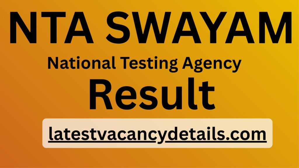 NTA SWAYAM Result 2025