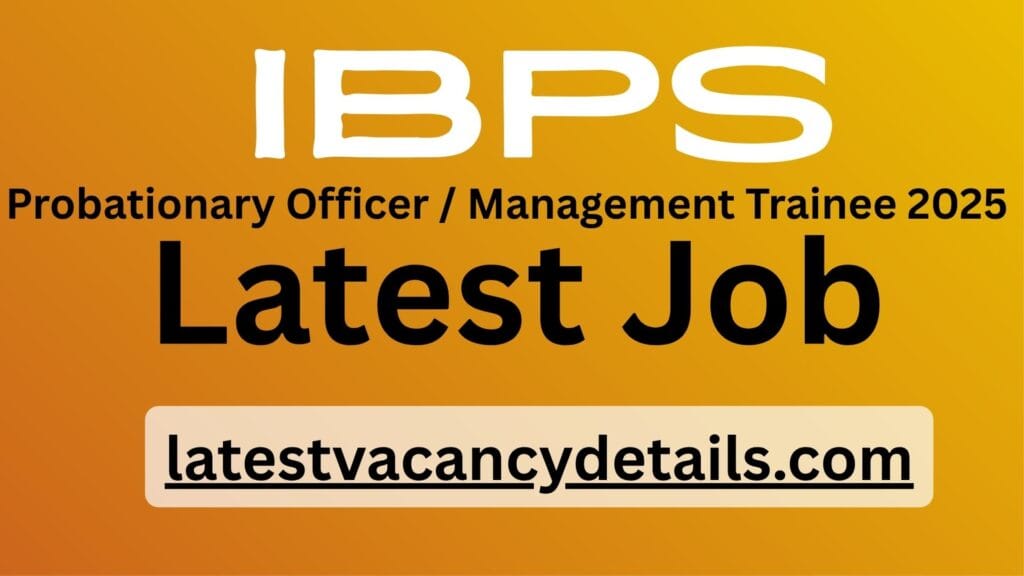 IBPS PO 15th online form 2025 apply now