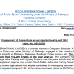IRCON Apprentices Recruitment 2025