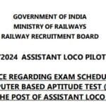 RRB ALP CBAT Exam City 2025 Admit Card