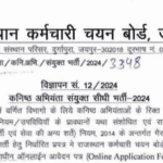 RSMSSB JE result 2025 direct PDF download