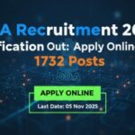 DDA Recruitment 2025 Notification Out: Apply Online for 1732 Posts