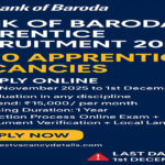 Bank of Baroda Apprentice Recruitment 2025 – Apply Online for 2700 Vacancies