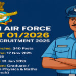 Indian Air Force AFCAT 01/2026 Batch Recruitment 2025