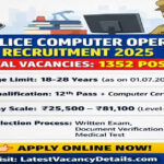 UP Police Computer Operator Grade-A Recruitment 2025