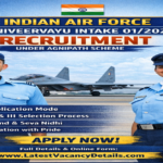 Indian Air Force Agniveervayu Intake 01/2027 Recruitment Notification
