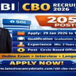 SBI Circle Based Officer CBO Recruitment 2026 Apply Online For 2050 Posts