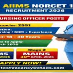 AIIMS NORCET 10 Nursing Officer Recruitment 2026 Notification