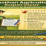 Rajasthan Agriculture Supervisor exam pattern and syllabus 2026