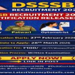 DSSSB Recruitment 2026