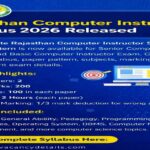 Rajasthan Computer Instructor Syllabus